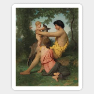 Idylle - Famille Antique by William-Adolphe Bouguereau Magnet